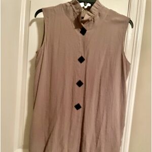 Ali Miles sleeveless brown casual top, very gently worn.